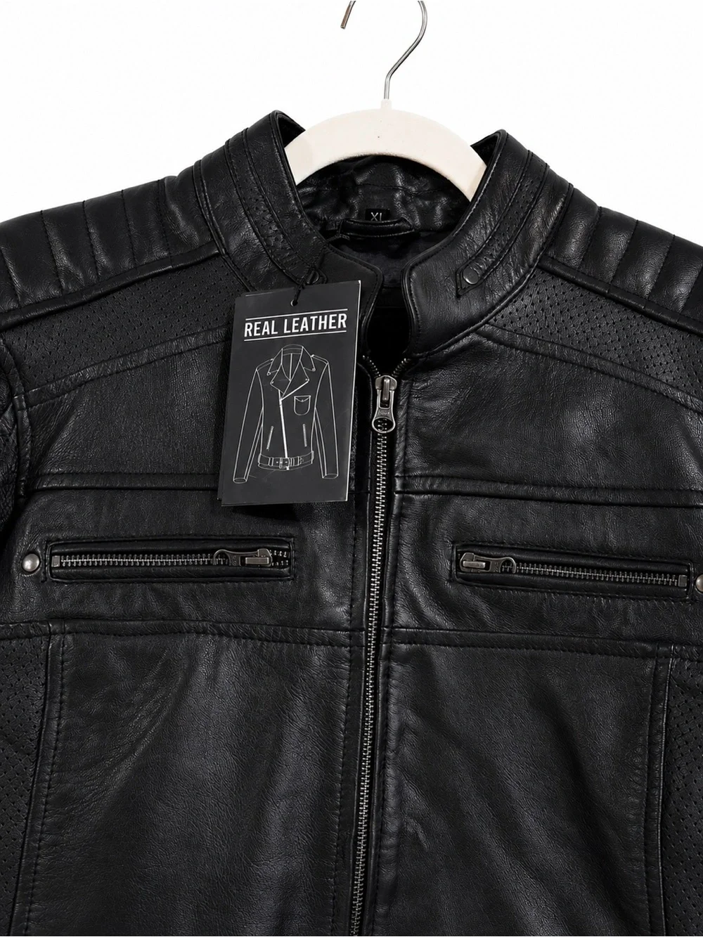🖤Classic Black All Leather Moto Jacket🖤 - Picture 5 of 5